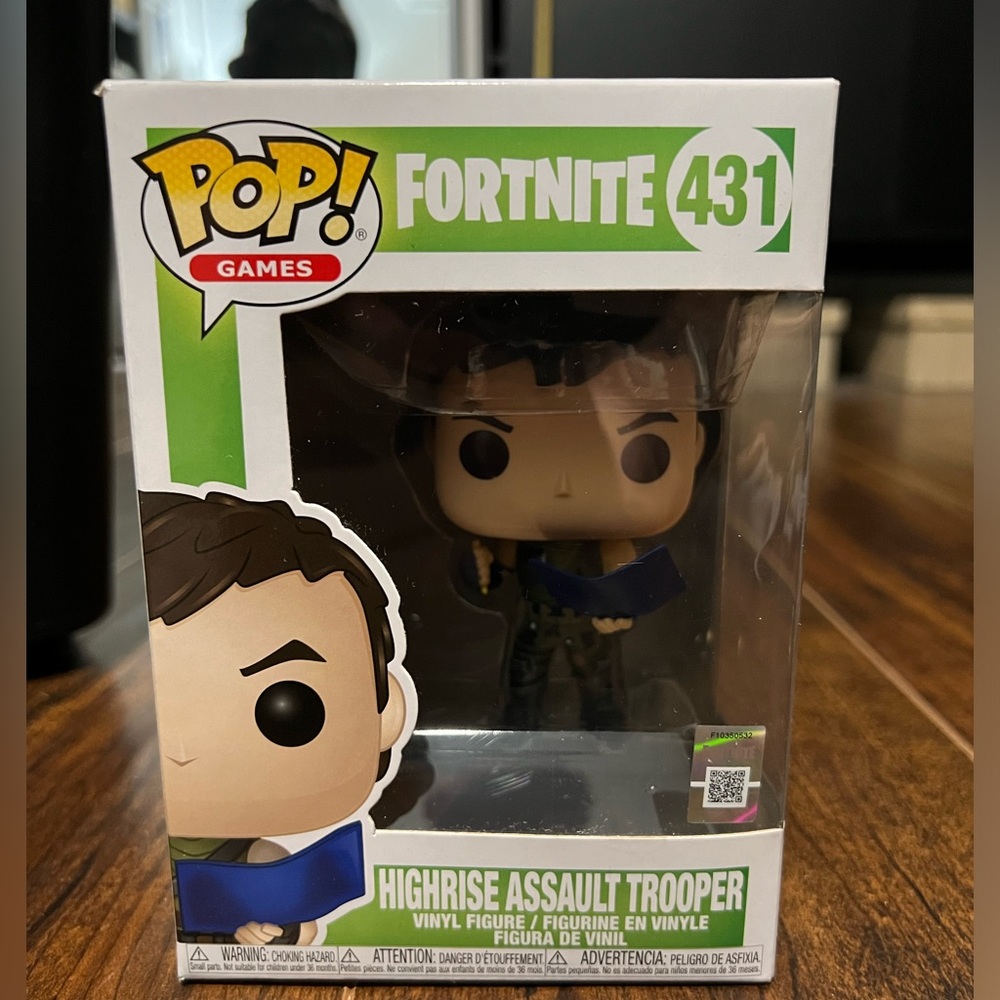 Funko POP Pop! Games: Fortnite - Highrise Assault Trooper, Multicolor